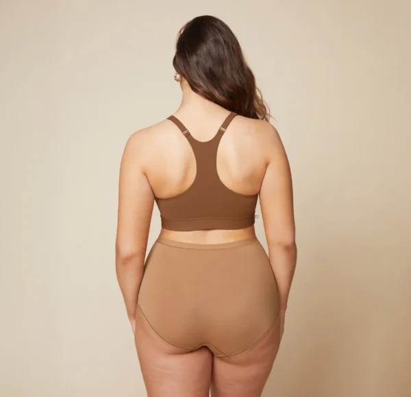Bliss Racerback Bralette - Brown - Image 2