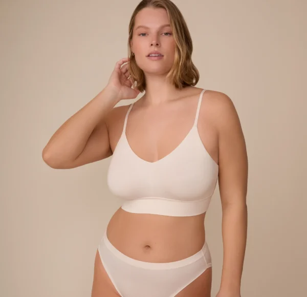 Cloud Cotton Triangle Bralette - Quartz - Image 3
