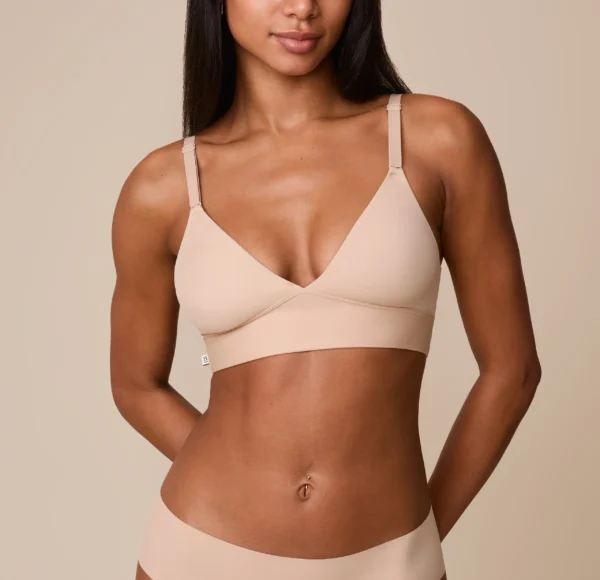 Bliss Triangle Bralette - Beige