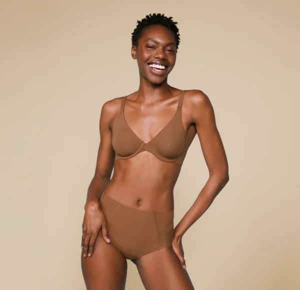 Base Unlined Bra - Brown