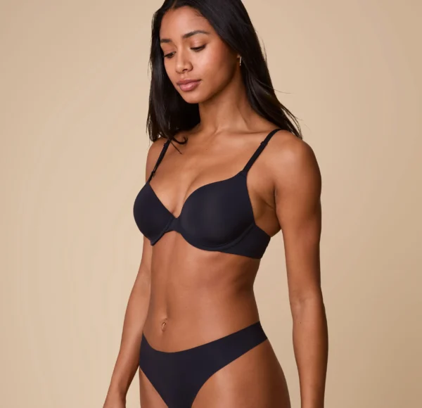 Base T-Shirt Bra - Black - Image 5