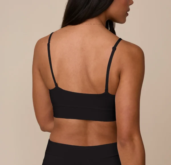 Cloud Cotton Triangle Bralette - Black - Image 2