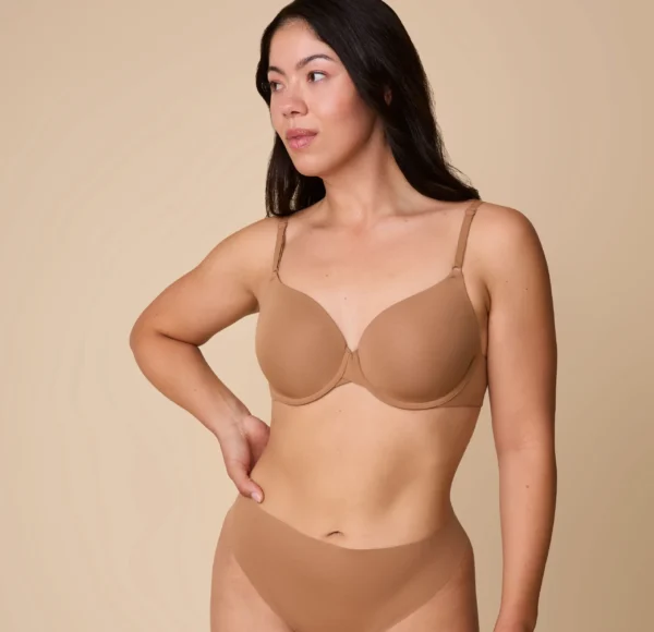 Base T-Shirt Bra - Tan - Image 3