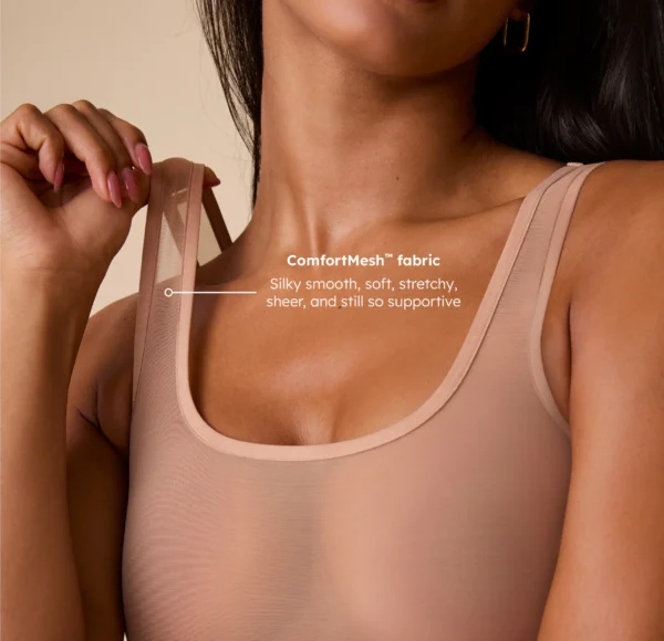 ComfortMesh™ Scoop Bralette - Taupe - Image 7