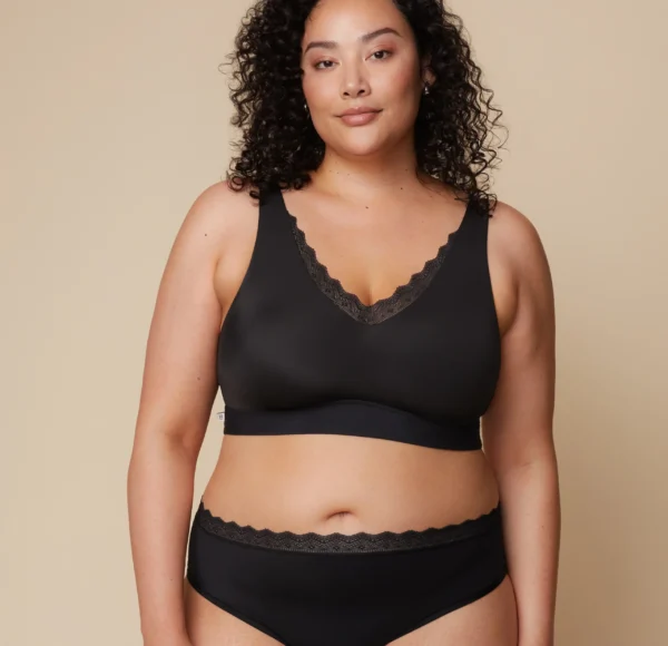 Bliss Lace Bralette - Black - Image 3