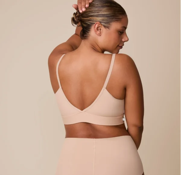 Bliss Triangle Bralette - Beige - Image 4