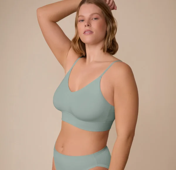 Cloud Cotton Triangle Bralette - Seaglass - Image 5