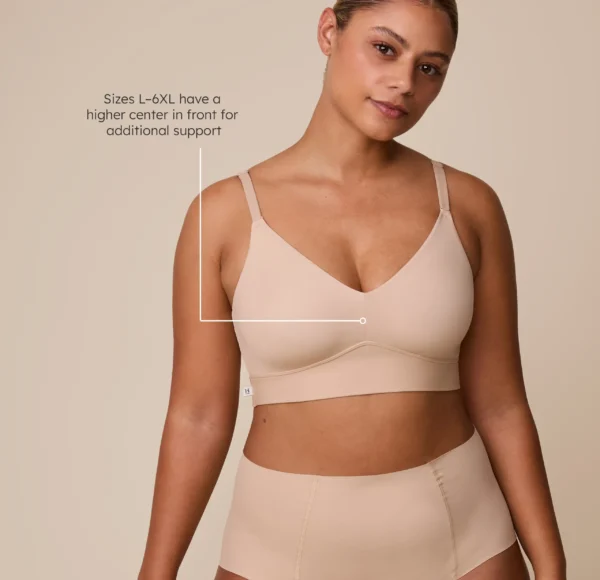 Bliss Triangle Bralette - Beige - Image 3